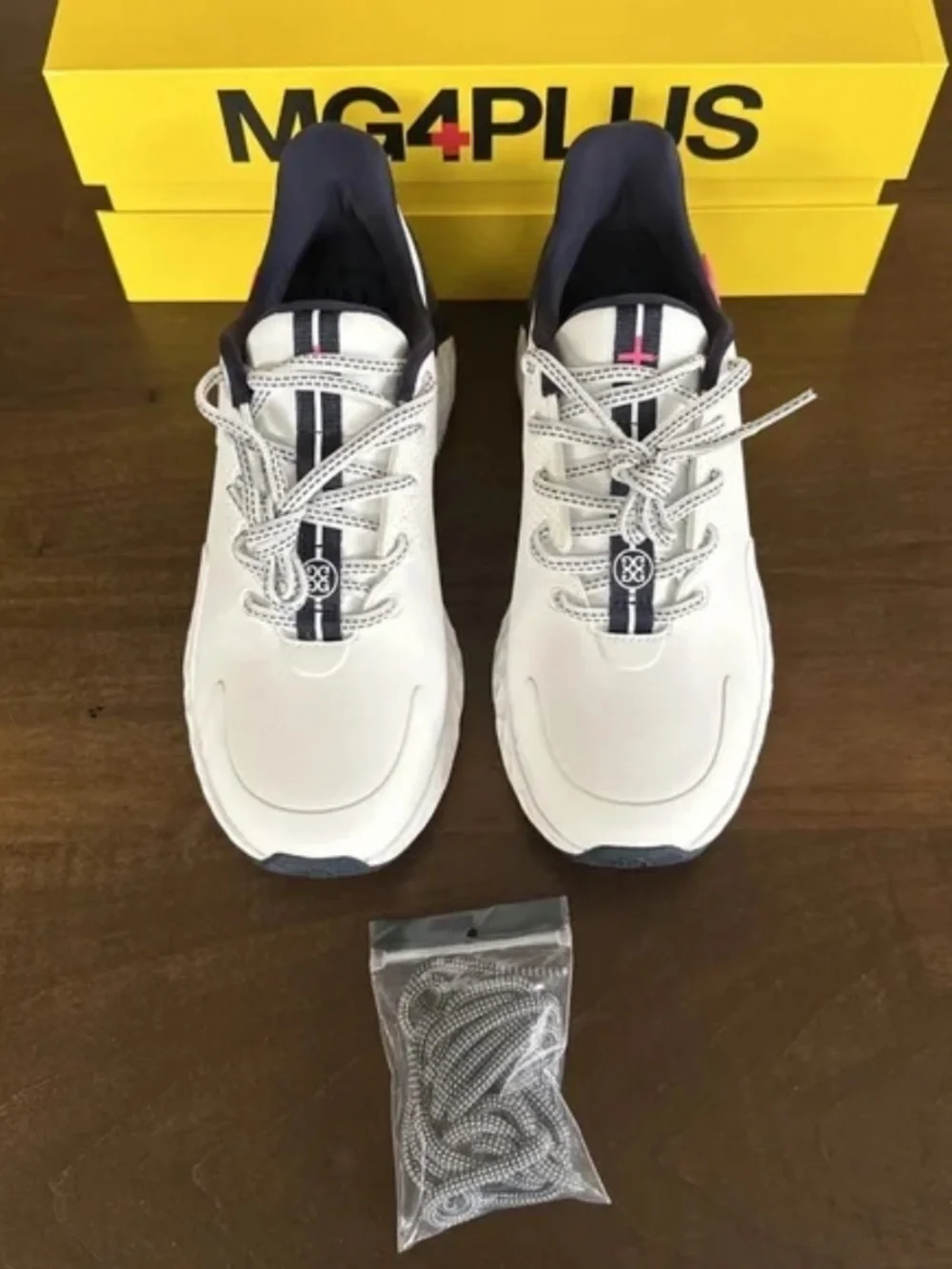 G/FORE GFORE MG4+ Solid Golf Shoe Sneaker Women's Size 8 Snow Twillight NEW - Picture 2 of 8